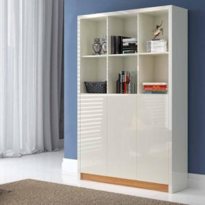 Armário escritório com nichos 120cm e 03 portas TC611wj Dalla Costa 100%MDF