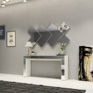 Painel decorativo 3D losango espelhado TB 84