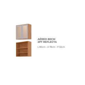 Aereo celest platina 2pts 80 cm